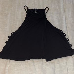 Flowy crop top with open side detail